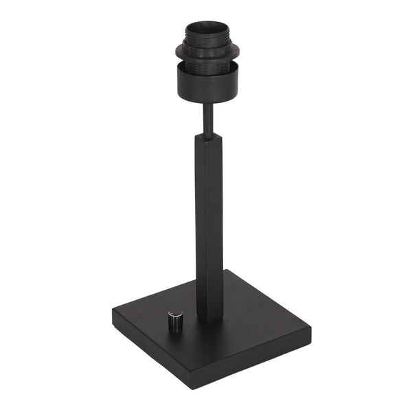 Tafellamp Stang 8249ZW Zwart + Kap Velours Blauw