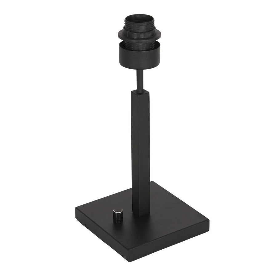 Tafellamp Stang 8249ZW Zwart + Kap Velours Blauw