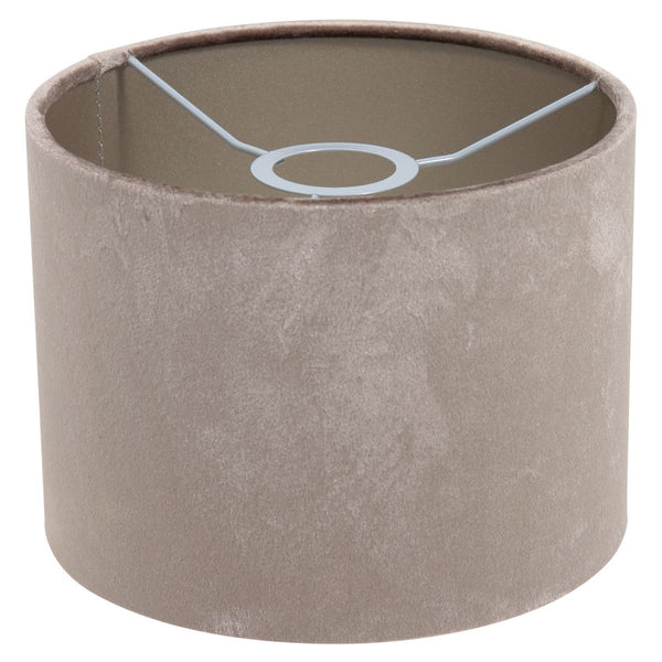 Wandlamp Stang 8206ZW Zwart + Kap Velours Zilver