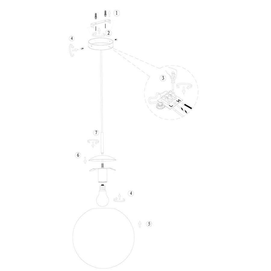 Hanglamp Bollique 3498ME Messing