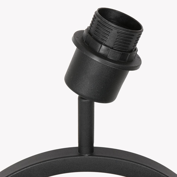 Tafellamp Stang 3505ZW Zwart + Kap Velours zilver