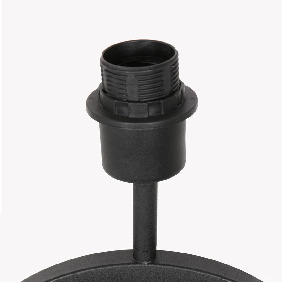 Tafellamp Stang 3505ZW Zwart + Kap Velours zilver