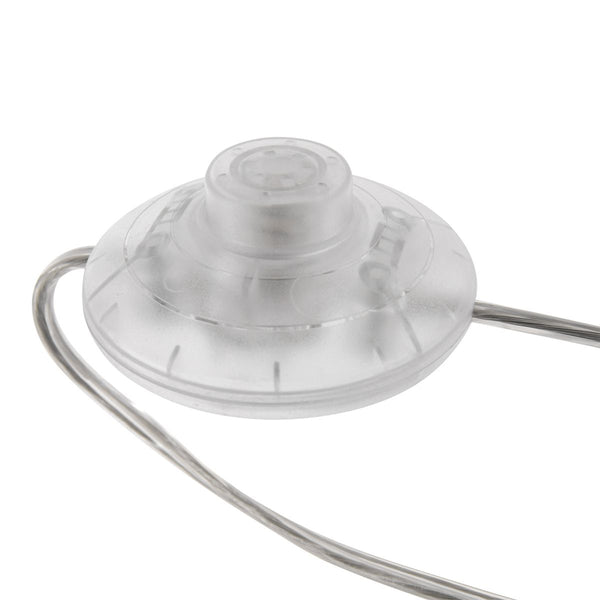 Vloerlamp Sparkled Light 7268ST+K1066QS Staal-Wit Linnen
