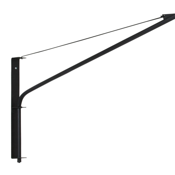 Wandlamp Elegant Classy 2574ZW+K1066QS Zwart-Wit Linnen