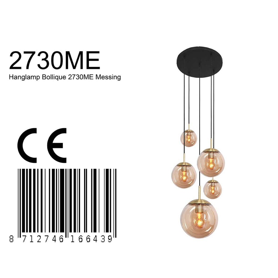 Plafondlamp Bollique 2730ME Messing