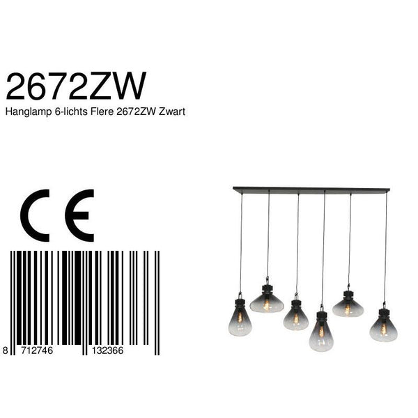 Hanglamp Flere 2672ZW Zwart