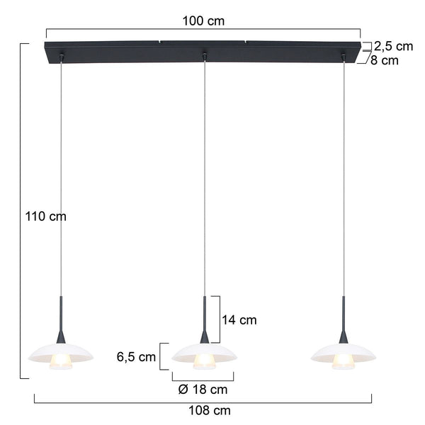 Hanglamp Tallerken 2654ZW Zwart