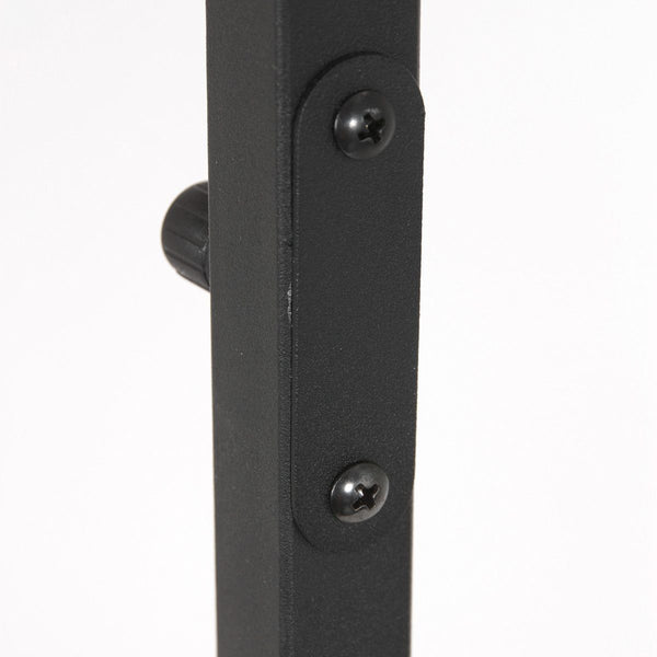Vloerlamp Stang 8220ZW Zwart + Kap Velours Zilver