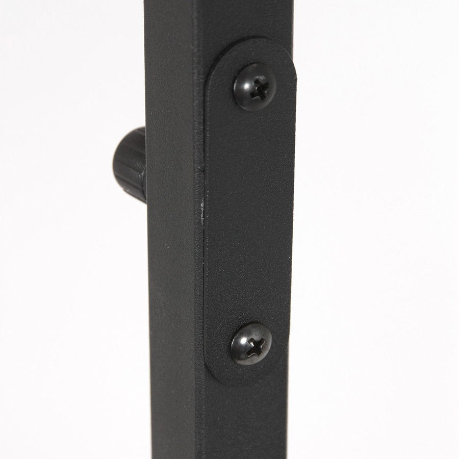 Vloerlamp Stang 8220ZW Zwart + Kap Velours Zilver