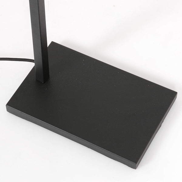 Vloerlamp Stang 8220ZW Zwart + Kap Velours Zilver