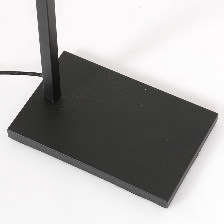 Vloerlamp Stang 8220ZW Zwart + Kap Velours Zilver