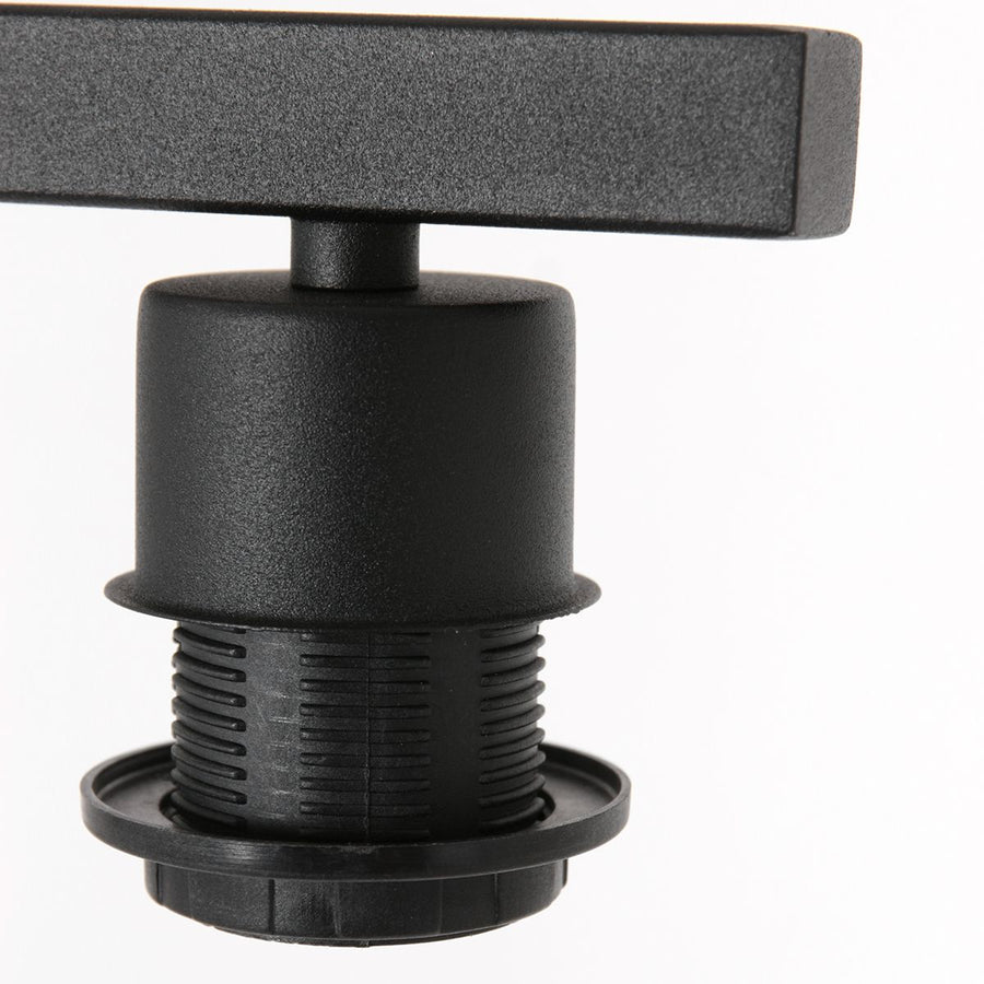 Vloerlamp Stang 8220ZW Zwart + Kap Velours Zilver
