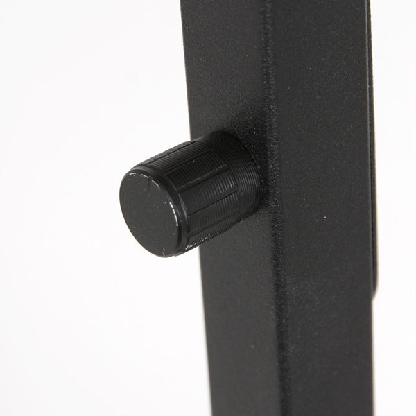 Vloerlamp Stang 8220ZW Zwart + Kap Velours Zilver