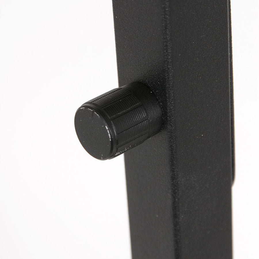 Vloerlamp Stang 8220ZW Zwart + Kap Velours Zilver