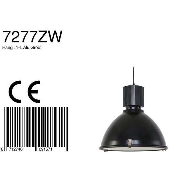 Hanglamp Warbier 7277ZW Zwart