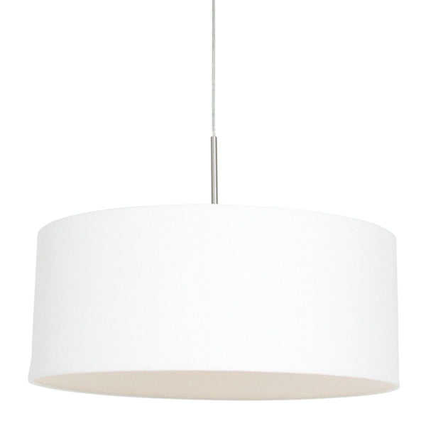 Hanglamp Sparkled Light 3602ST+K1066QS Staal-Wit Linnen