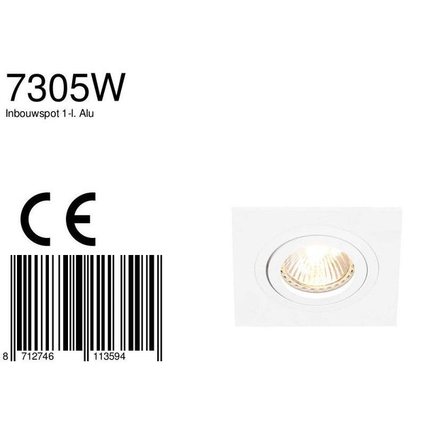 Inbouwspot Pélite spot 7305W Wit