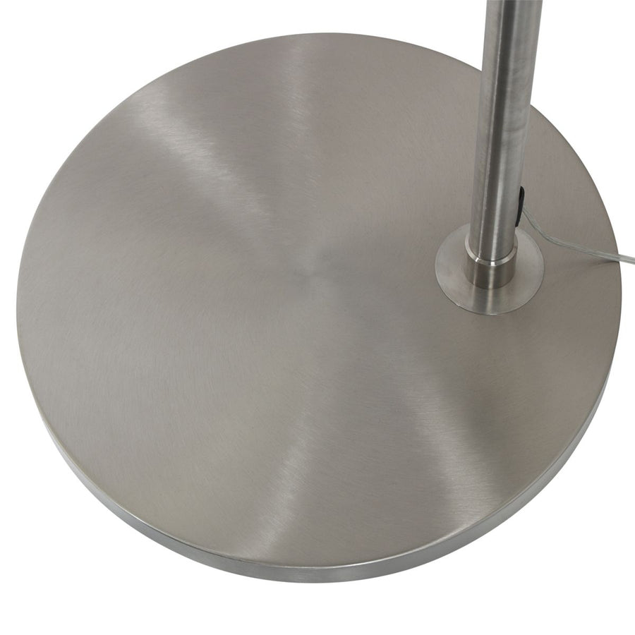 Vloerlamp Sparkled Light 7268ST+K1066GS Staal-Fluweel Zilver