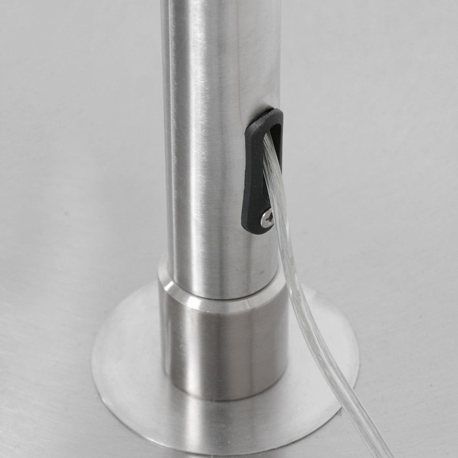 Vloerlamp Sparkled Light 7268ST+K1066GS Staal-Fluweel Zilver