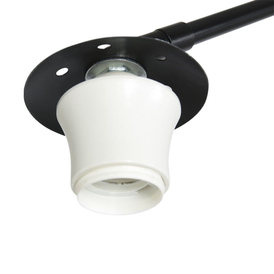 Vloerlamp Sparkled Light 7268ZW+K1066KS Zwart-Fluweel Goud