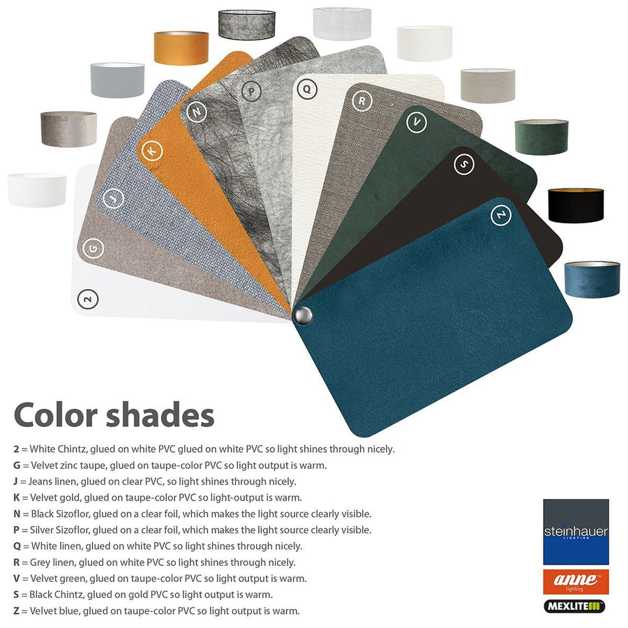 Lampenkap K1068ZS Velours Blauw
