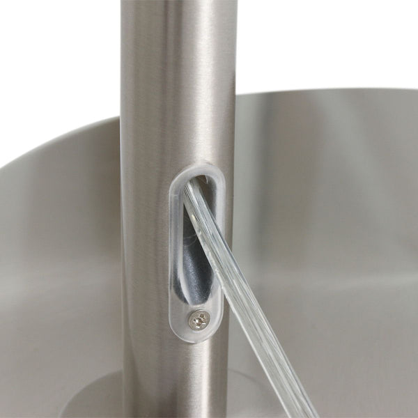 Vloerlamp Prestige Chic 7395ST+K1068ZS Staal-Fluweel Blauw