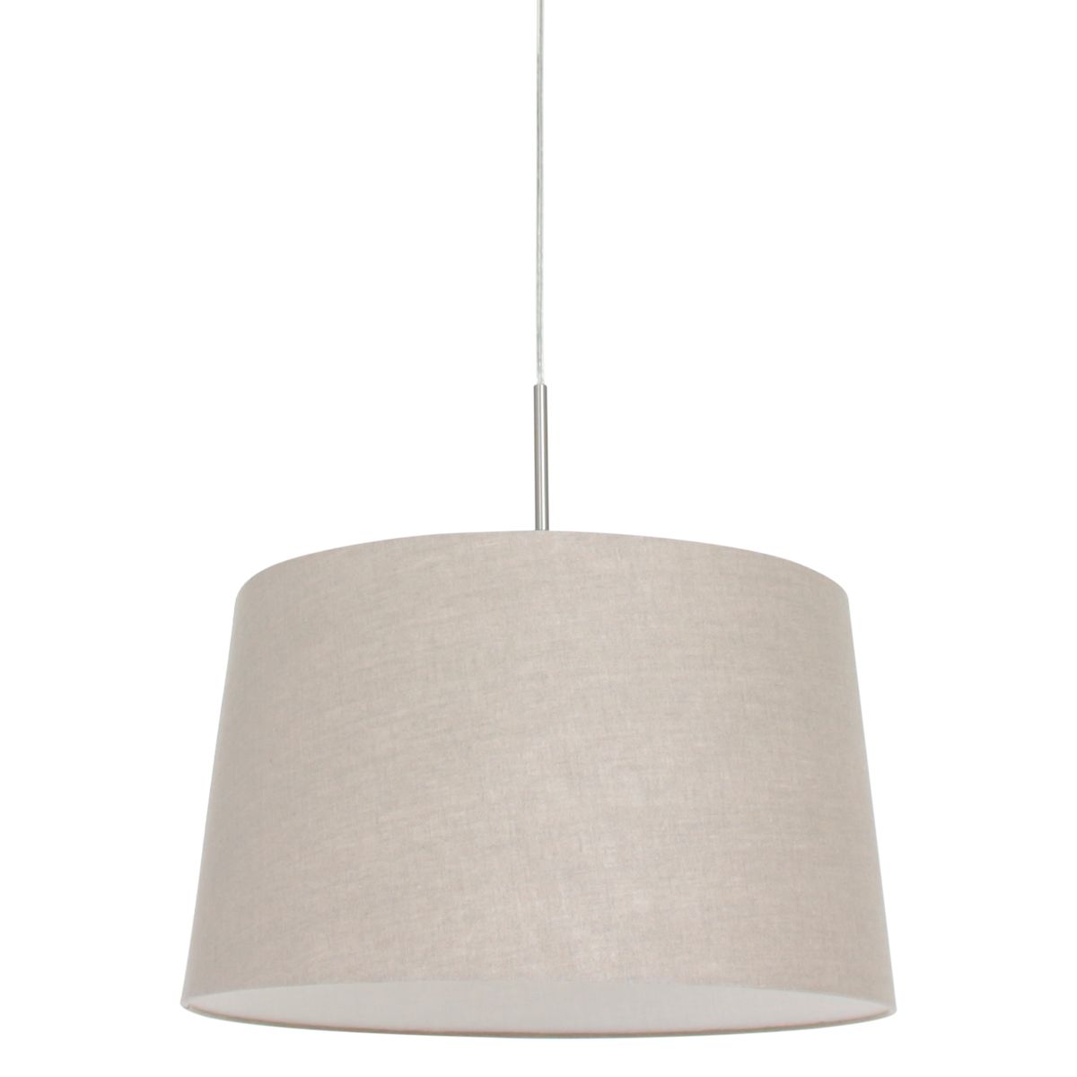 Hanglamp Sparkled Light 3602ST+K1001RS Staal-Grijs Linnen