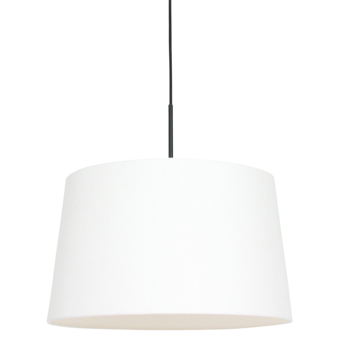 Hanglamp Sparkled Light 3602ZW+K1001QS Zwart-Wit Linnen
