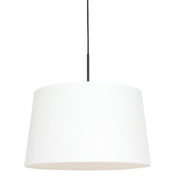 Hanglamp Sparkled Light 3602ZW+K1001QS Zwart-Wit Linnen
