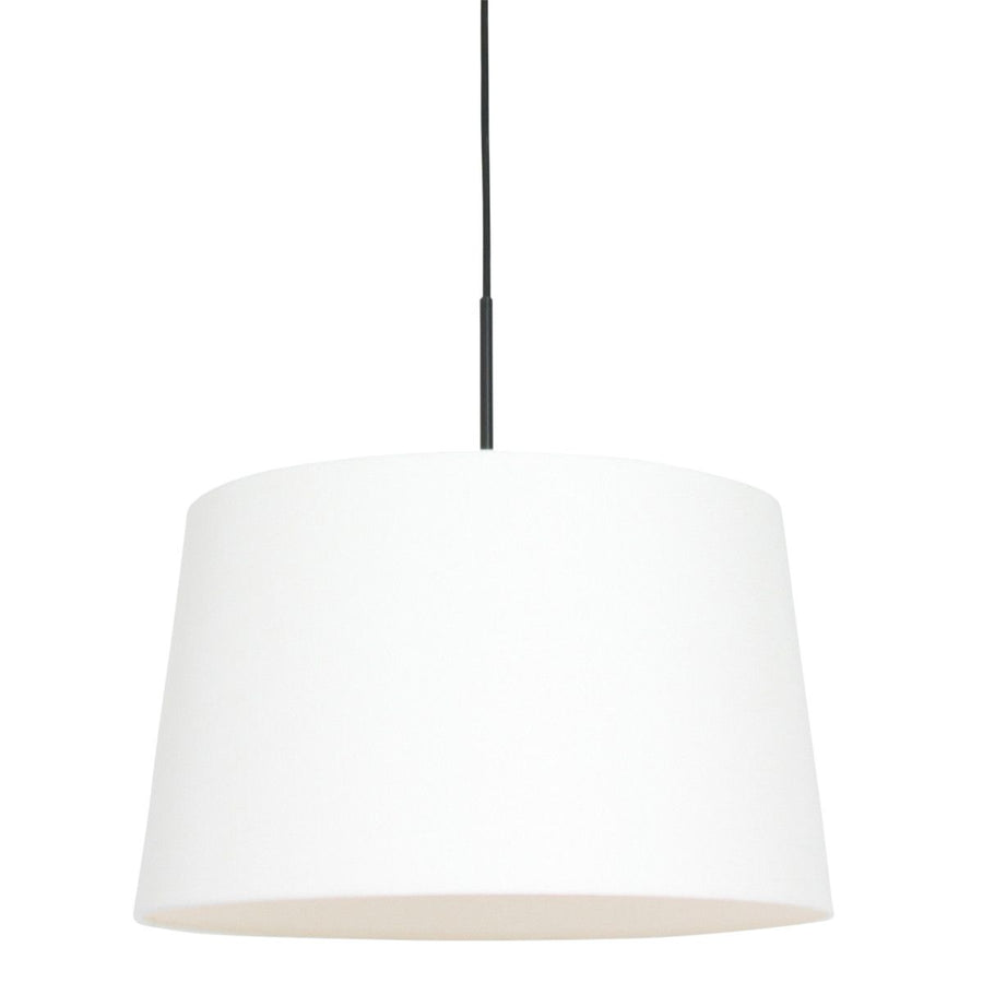 Hanglamp Sparkled Light 3602ZW+K1001QS Zwart-Wit Linnen