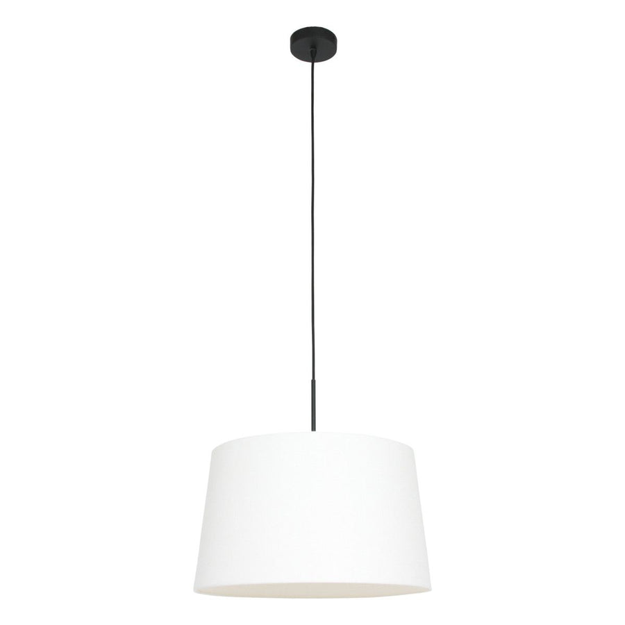 Hanglamp Sparkled Light 3602ZW+K1001QS Zwart-Wit Linnen