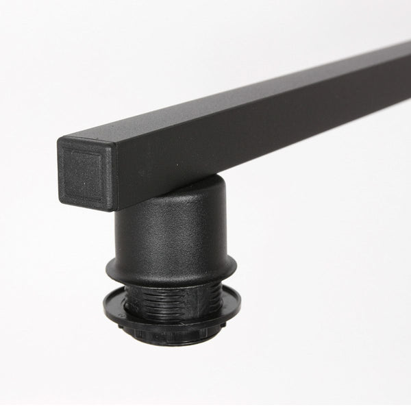 Hanglamp Stang 3464ZW Zwart + Kap Velours Blauw