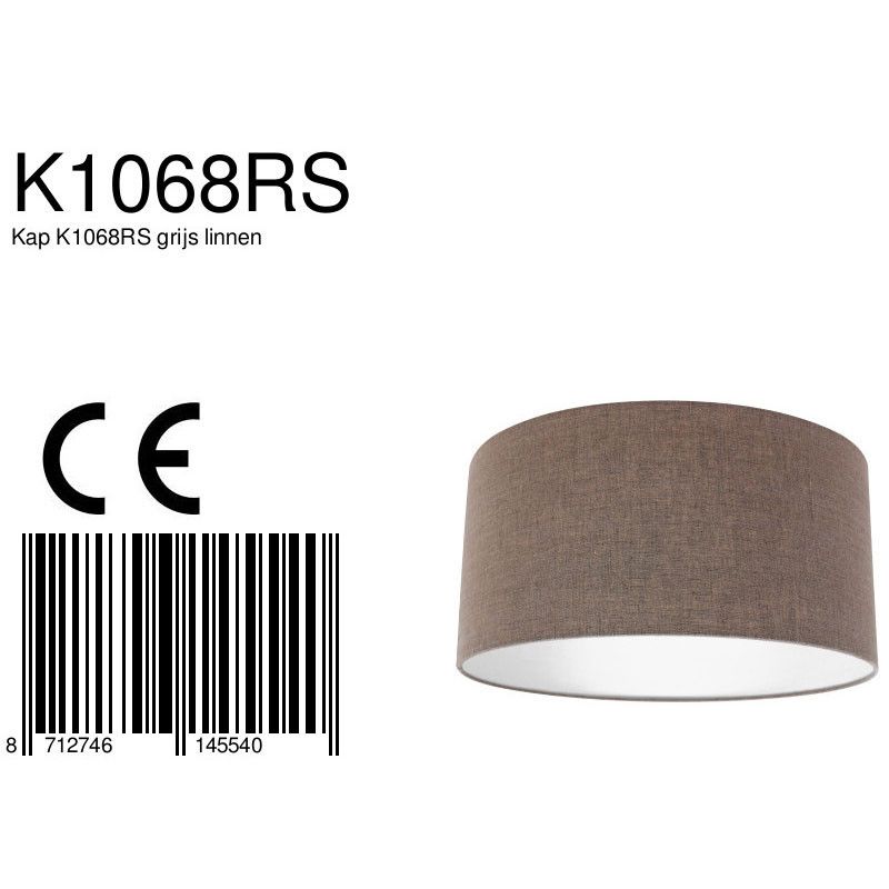 Lampenkap K1068RS Grijs Linnen