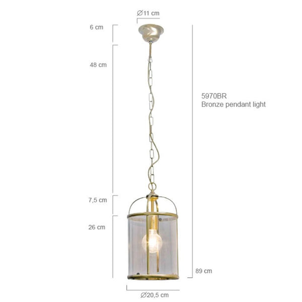 Hanglamp Pimpernel 5970BR Brons