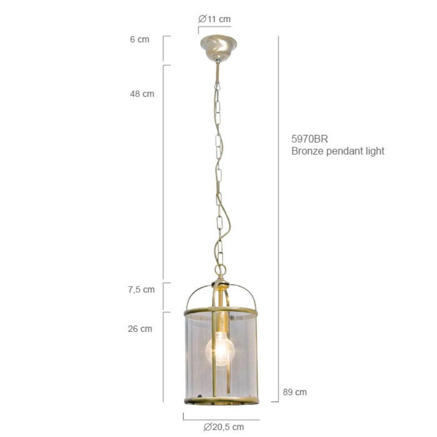 Hanglamp Pimpernel 5970BR Brons