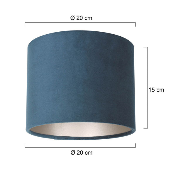 Lampenkap K3084ZS Fluweel Blauw