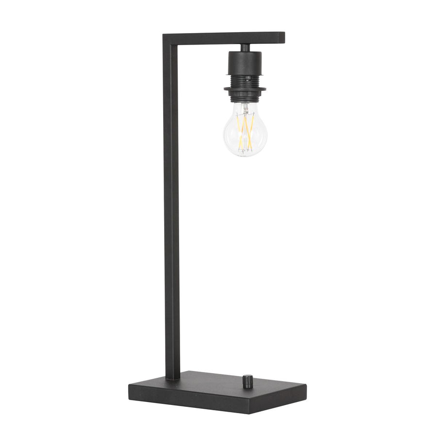Tafellamp Stang 7123ZW Zwart + Kap Velours Goud