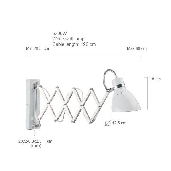 Wandlamp Spring 6290W Wit