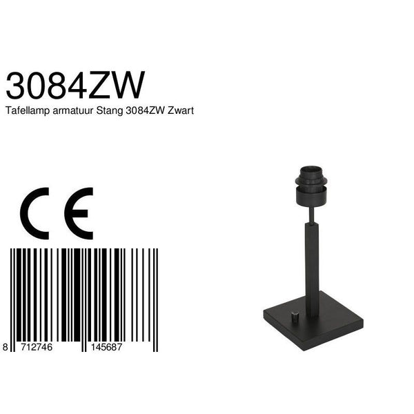 Tafellamp Stang 3084ZW Zwart