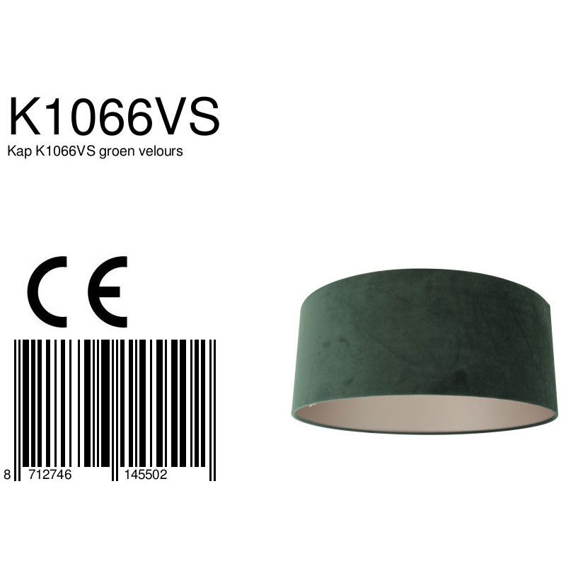 Lampenkap K1066VS Fluweel Groen