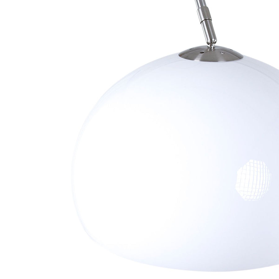 Vloerlamp Sparkled Light 7268ST+K10610S Staal-Wit Kunststof