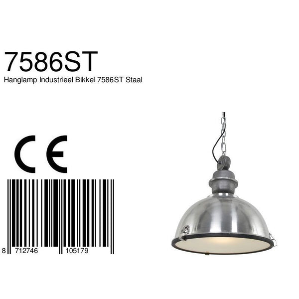 Hanglamp Bikkel 7586ST Staal
