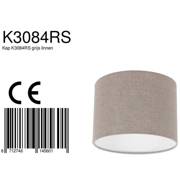 Lampenkap K3084RS Grijs Linnen