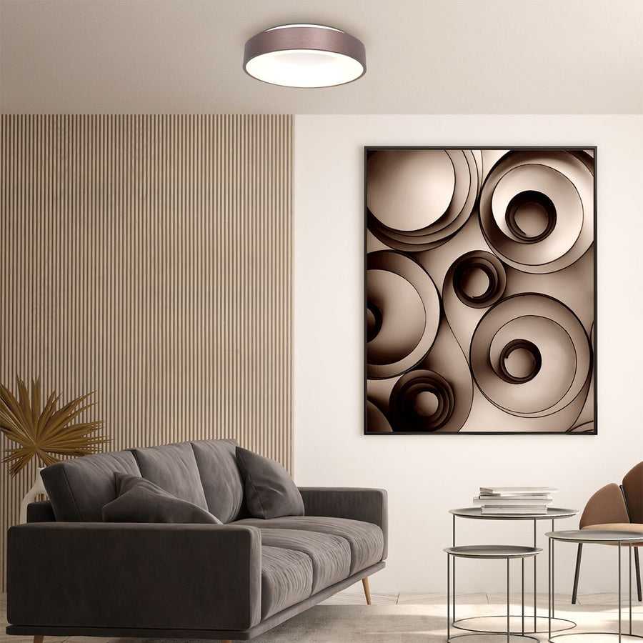 Plafondlamp Ringlede 2562BR Brons Ø38cm