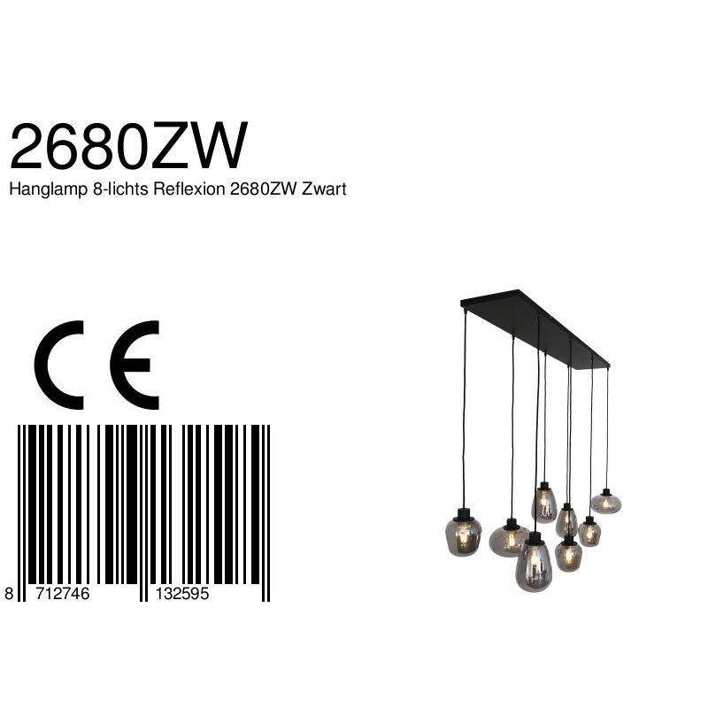 Hanglamp Reflexion 2680ZW Zwart
