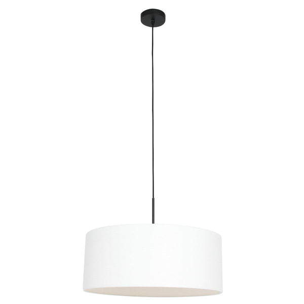 Hanglamp Sparkled Light 3602ZW+K1066QS Zwart-Wit Linnen