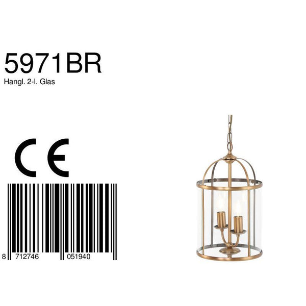 Hanglamp Pimpernel 5971BR Brons