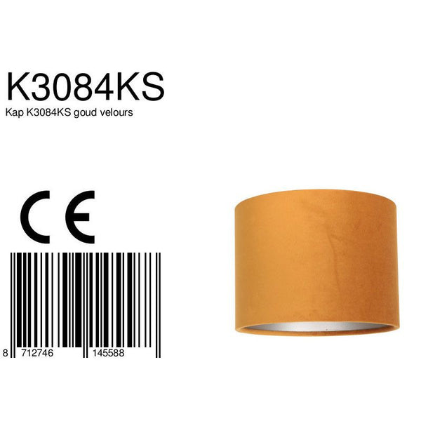 Lampenkap K3084KS Fluweel Goud