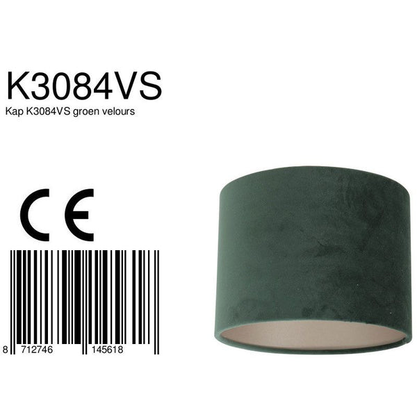 Lampenkap K3084VS Velours Groen