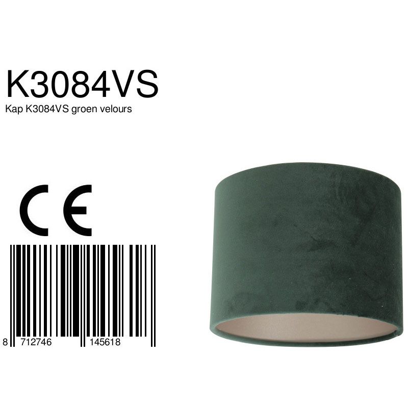 Lampenkap K3084VS Velours Groen